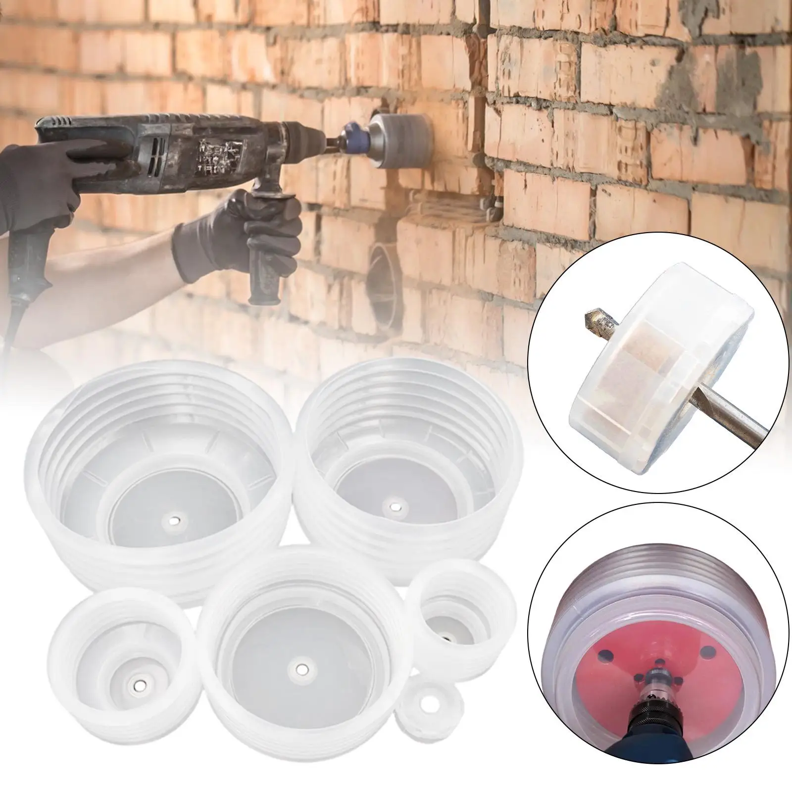 Clear Holesaw Dust Bowl Catcher for Drill Power Tool Kit Dust Collection for Wood Panel Gypsum Board Ceiling Lights
Clear Holesaw Dust Bowl Catcher for Drill Power Tool Kit Dust Collection for Wood Panel Gypsum Board Ceiling Lights