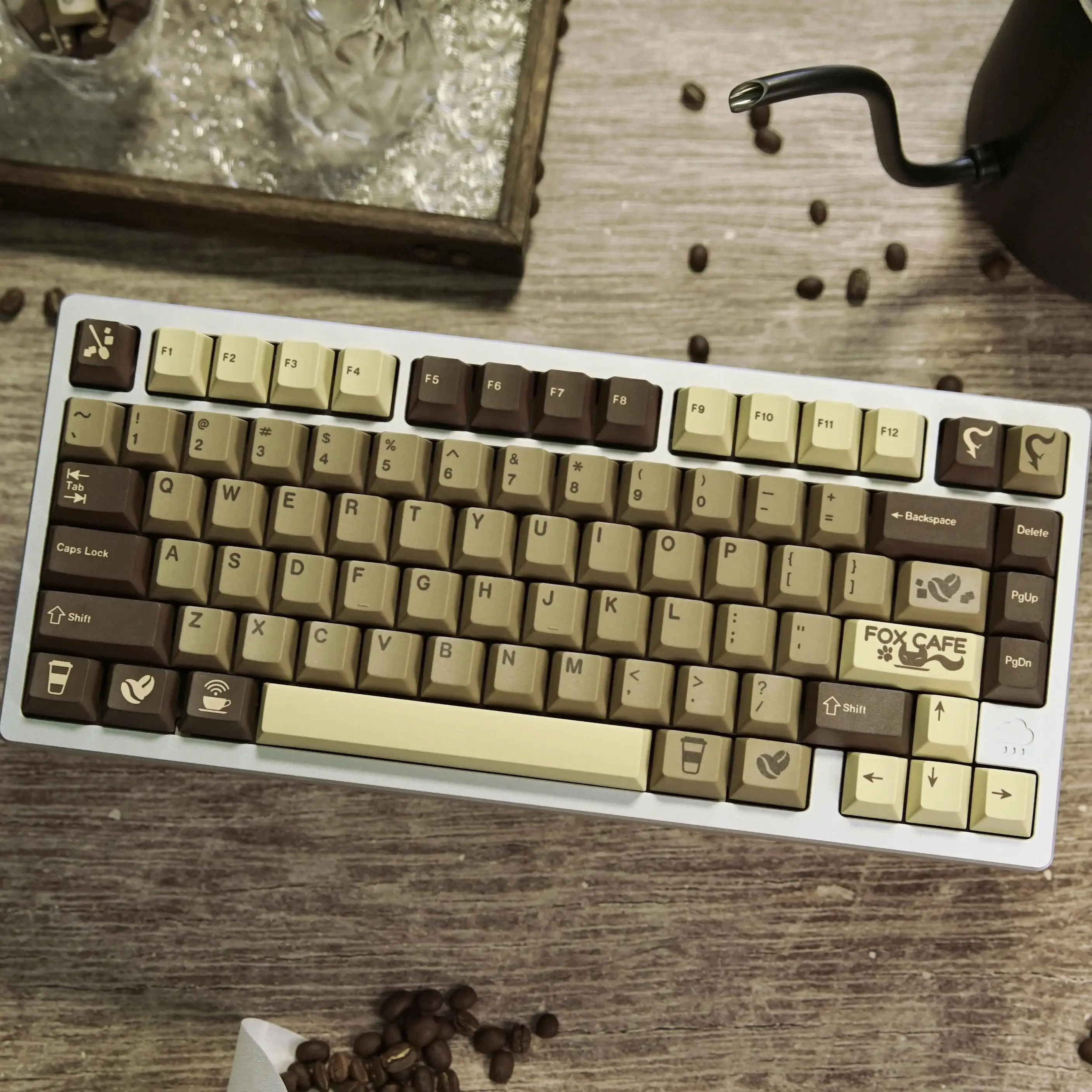Silent Coffee Theme Original Factory Height PBT Sublimation Mechanical Keyboard Keycap Customization Full Set
Silent Coffee Theme Original Factory Height PBT Sublimation Mechanical Keyboard Keycap Customization Full Set