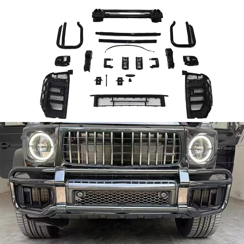 2025 Glossy Black G Class Bull Bar W465 G63 Front Bumper Guard New Car Body Kits W465 Bumper Guard with Bracket
2025 Glossy Black G Class Bull Bar W465 G63 Front Bumper Guard New Car Body Kits W465 Bumper Guard with Bracket
