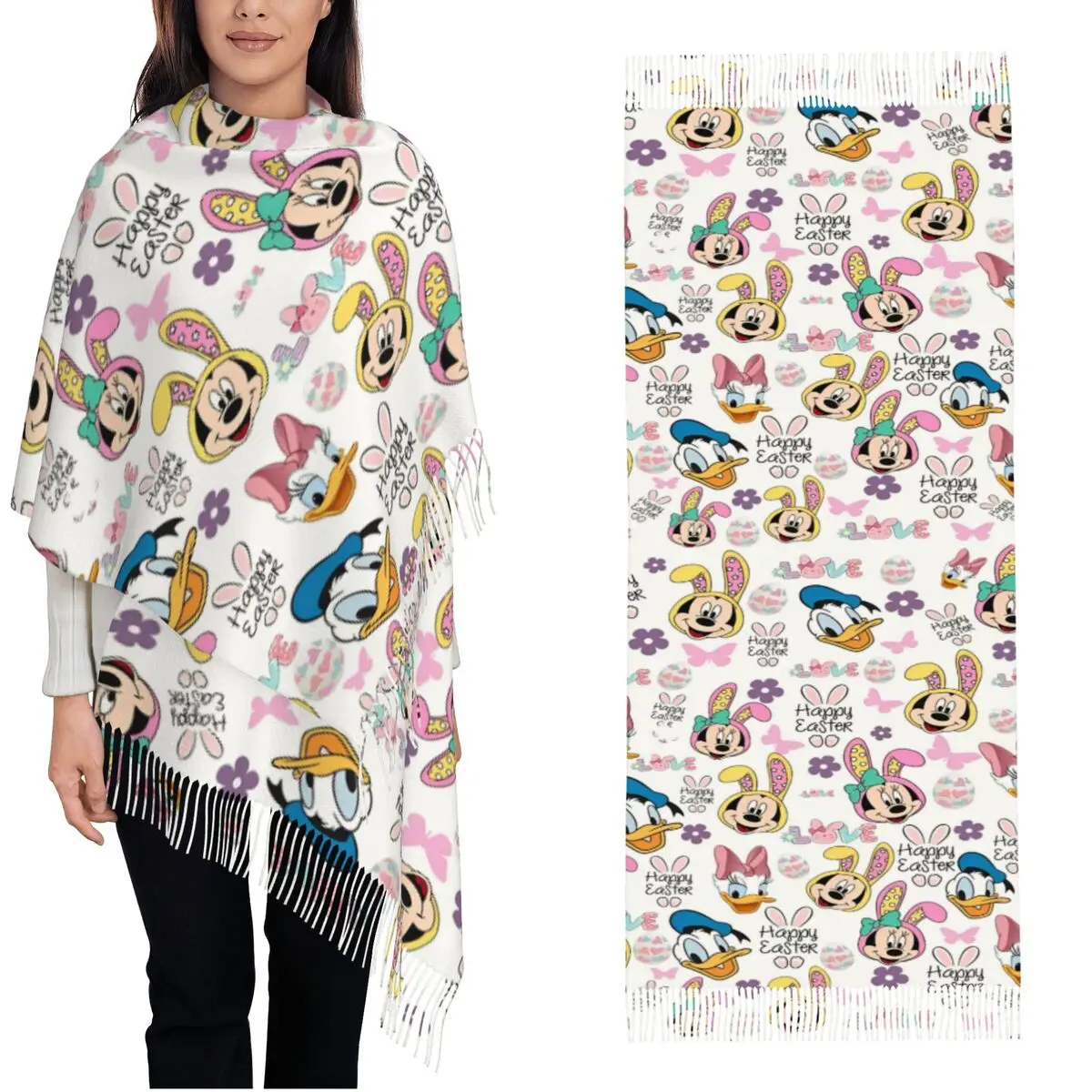 Mickey Mouse Minnie Women's Scarf Pashmina Shawls and Wraps for Evening Dresses Travel Cashmere Feel Large Scarves
Mickey Mouse Minnie Women's Scarf Pashmina Shawls and Wraps for Evening Dresses Travel Cashmere Feel Large Scarves