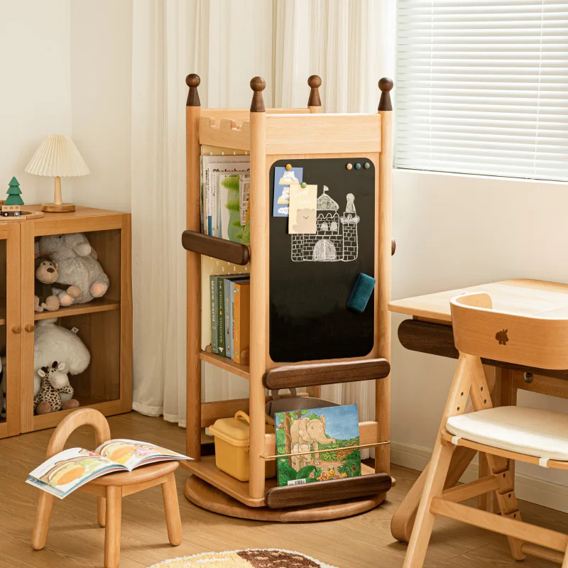 Rotating bookshelf Bookcase Solid wood floor-to-ceiling bookshelf Children's room Toy storage cabinet Large capacity shelf
Rotating bookshelf Bookcase Solid wood floor-to-ceiling bookshelf Children's room Toy storage cabinet Large capacity shelf