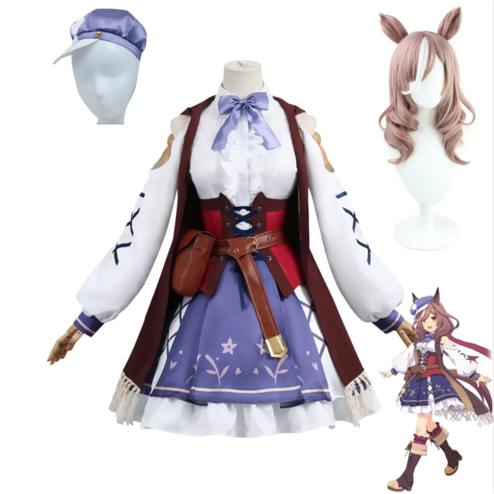 Uma Musume Pretty Derby Satono Diamond Winning Outfit Cosplay with Bow Hat Adult Women Halloween Comic Con Carnival Stage Outfit
Uma Musume Pretty Derby Satono Diamond Winning Outfit Cosplay with Bow Hat Adult Women Halloween Comic Con Carnival Stage Outfit