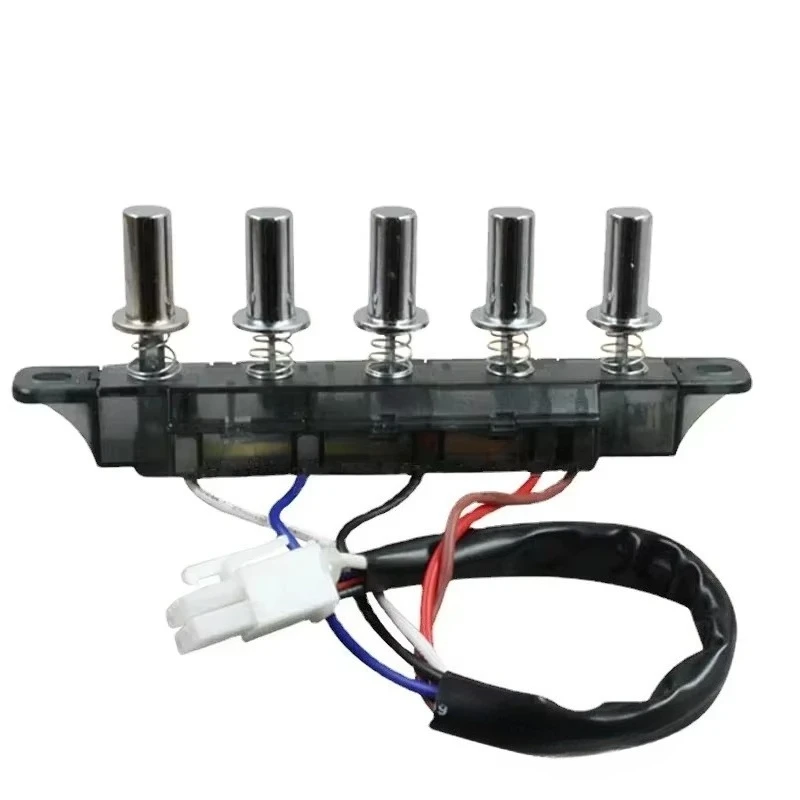 Range Hood 5-Speed Control Switch with Wiring Harness, Push Button Control Panel for Kitchen Exhaust Fan Replacement
Range Hood 5-Speed Control Switch with Wiring Harness, Push Button Control Panel for Kitchen Exhaust Fan Replacement