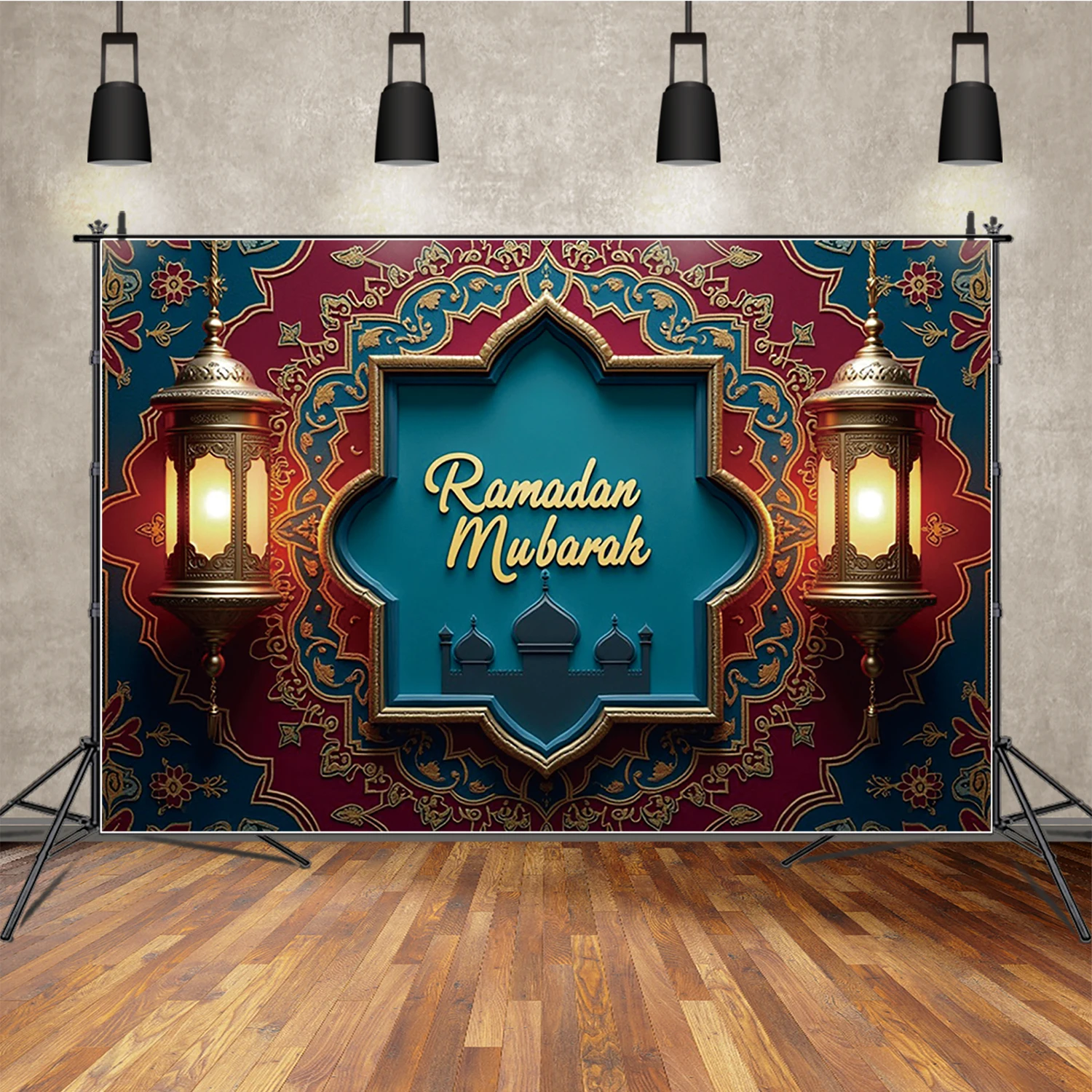 MOON.QG Ramadan Eid Mubarak Mosque Background Photography Banner Lantern Red Photozone Backdrop Party Event Celebration Props
MOON.QG Ramadan Eid Mubarak Mosque Background Photography Banner Lantern Red Photozone Backdrop Party Event Celebration Props