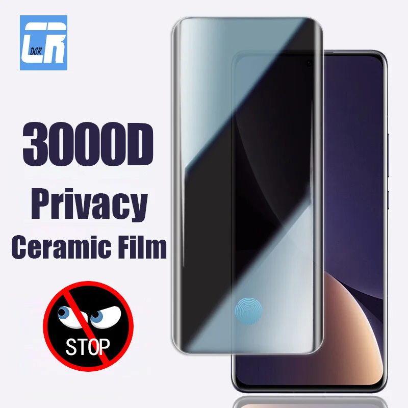 Full Ceramic Privacy Screen Protector for Xiaomi 13 12X 11 10 Ultra Anti Spy Protective Film for Xiaomi 14 13 12S Pro not glass
Full Ceramic Privacy Screen Protector for Xiaomi 13 12X 11 10 Ultra Anti Spy Protective Film for Xiaomi 14 13 12S Pro not glass