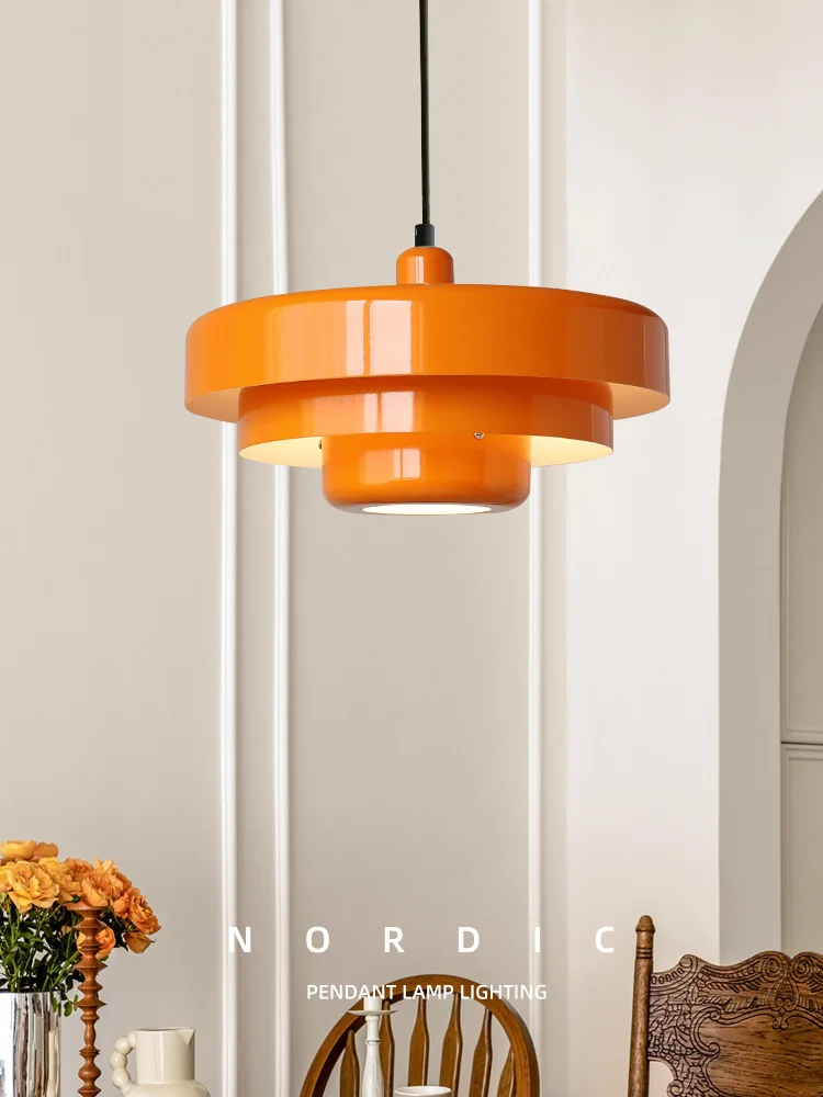 New Orange Multi-layer Aluminum Restaurant Pendant Lamp Danish Rainbow Retro Kitchen Bar, Bedroom, Study Room E27 LED Chandelier
New Orange Multi-layer Aluminum Restaurant Pendant Lamp Danish Rainbow Retro Kitchen Bar, Bedroom, Study Room E27 LED Chandelier