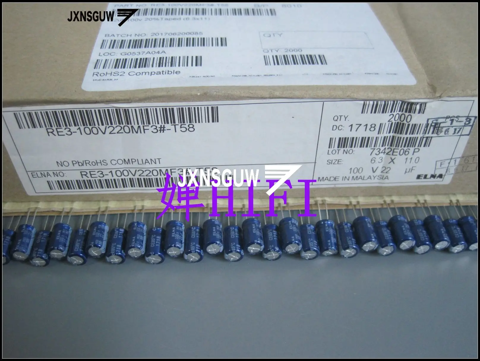 20PCS ELNA RE3 100V22UF 6.3X11MM Dark audio Aluminum electrolytic capacitors 22uF/100V 85 degrees 22UF 100V
20PCS ELNA RE3 100V22UF 6.3X11MM Dark audio Aluminum electrolytic capacitors 22uF/100V 85 degrees 22UF 100V