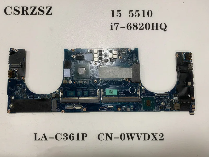 CN-0WVDX2 0WVDX2 WVDX2 материнская плата для ноутбука Dell 5510 с процессором i7-6820HQ AAM00LA-C361P тест всех функций 100%
CN-0WVDX2 0WVDX2 WVDX2 материнская плата для ноутбука Dell 5510 с процессором i7-6820HQ AAM00LA-C361P тест всех функций 100%
