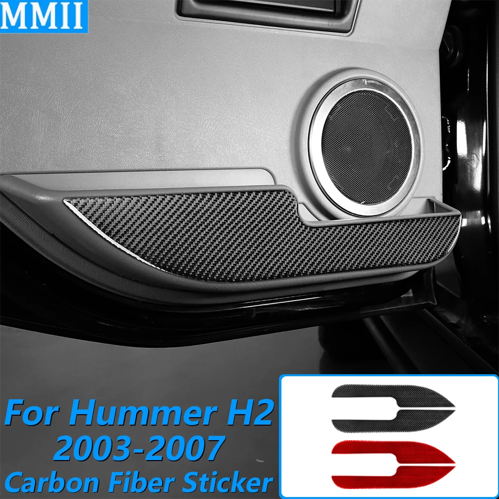 Для Hummer H2 2003-2007: накладка на панель заднего внутреннего дверного отсека из углеродного волокна, аксессуары для автомобиля, декоративная наклейка для интерьера
Для Hummer H2 2003-2007: накладка на панель заднего внутреннего дверного отсека из углеродного волокна, аксессуары для автомобиля, декоративная наклейка для интерьера