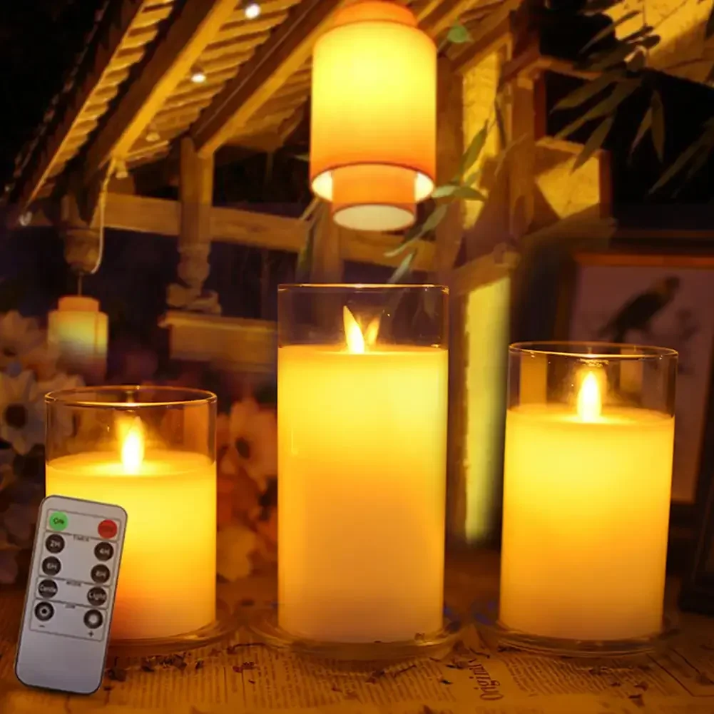 LED Lights for Home Electronic Candle LED Candle Decoration LED Glass Candle Full Set Remote Control Timer for Christmas Wedding
LED Lights for Home Electronic Candle LED Candle Decoration LED Glass Candle Full Set Remote Control Timer for Christmas Wedding
