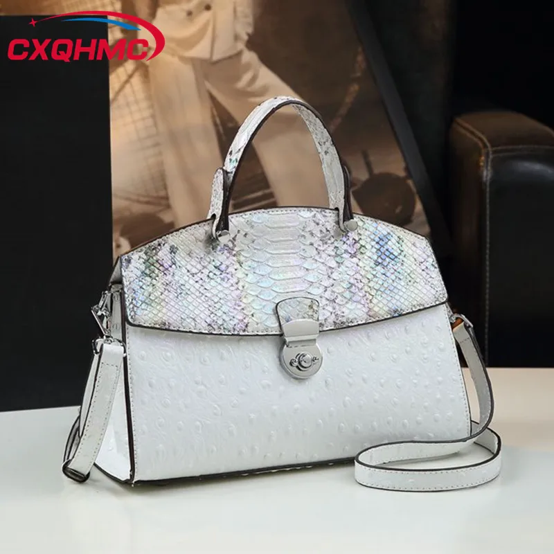 Ostrich Skin Leather Women's Bag 2024 New European And American Snake Print Retro Locking Single Shoulder Crossbody Handbags
Ostrich Skin Leather Women's Bag 2024 New European And American Snake Print Retro Locking Single Shoulder Crossbody Handbags