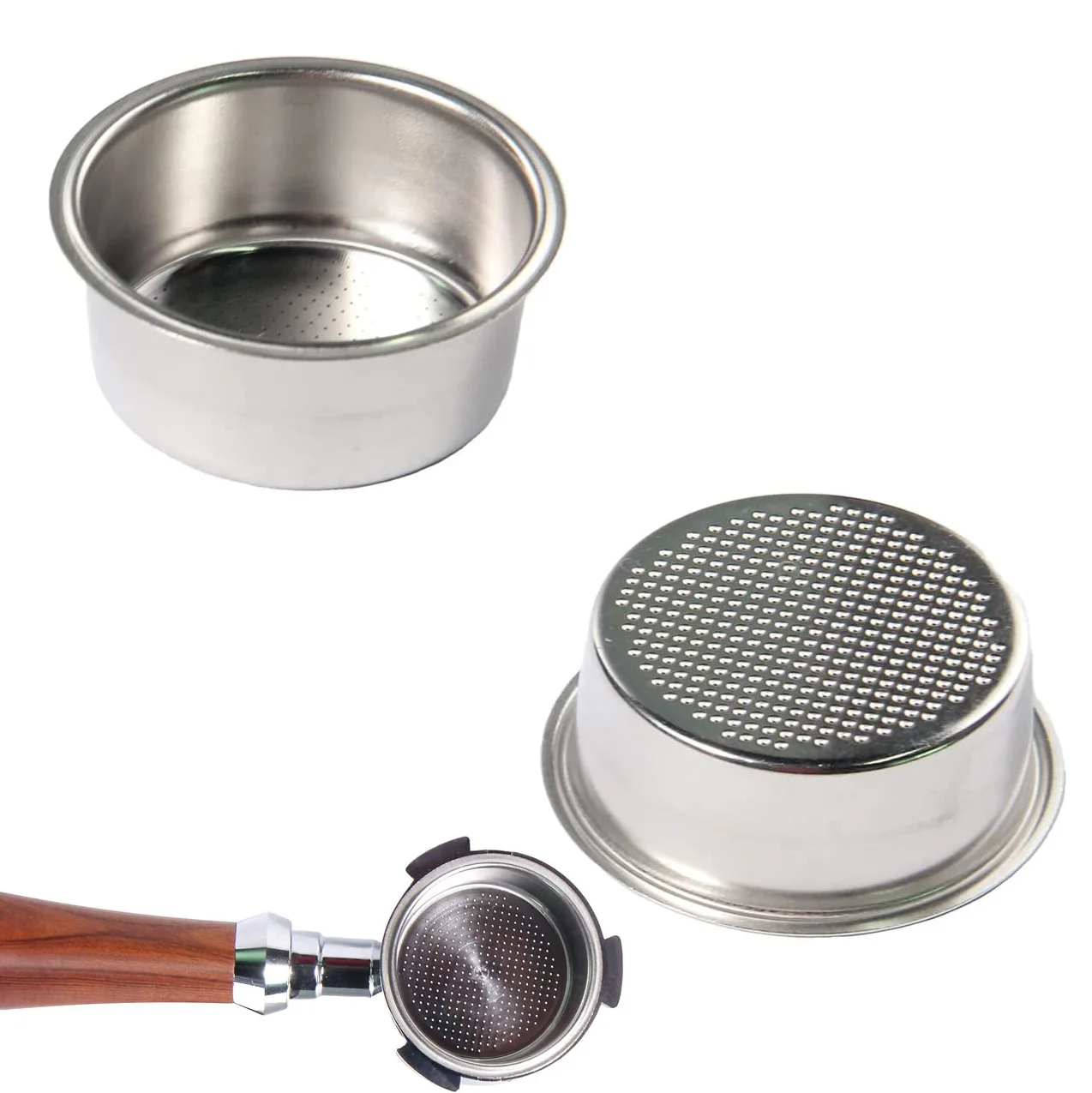 2 CUP Pressurize Espresso Coffee Machine Filter Coffee Basket Parts Diameter 51mm Espresso Coffee Marker Kitchen Accessories
2 CUP Pressurize Espresso Coffee Machine Filter Coffee Basket Parts Diameter 51mm Espresso Coffee Marker Kitchen Accessories