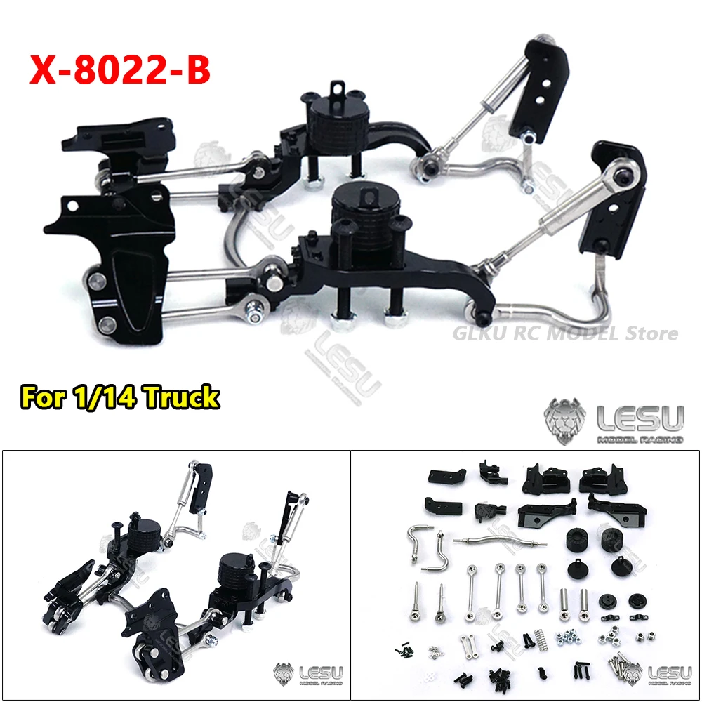LESU Metal Steering Axle Shock Absorber Airbag Suspension X-8022-B for Tamiya 1/14 RC Truck Model Toy Upgrade Modification Parts
LESU Metal Steering Axle Shock Absorber Airbag Suspension X-8022-B for Tamiya 1/14 RC Truck Model Toy Upgrade Modification Parts