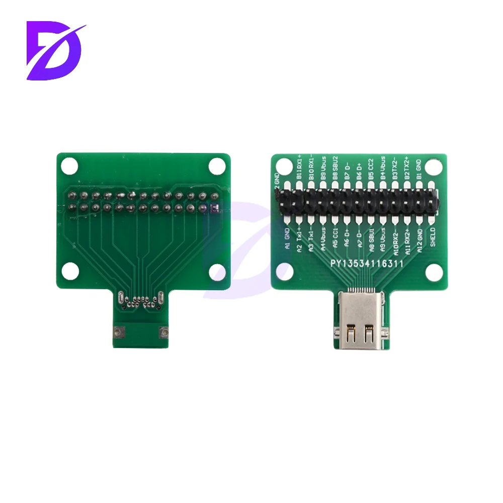 Compact TYPE-C Female Double-Sided Test Board USB3.1 24P Socket with Durable Straight Pins, Easy to Use & Widely Applicable 
Compact TYPE-C Female Double-Sided Test Board USB3.1 24P Socket with Durable Straight Pins, Easy to Use & Widely Applicable