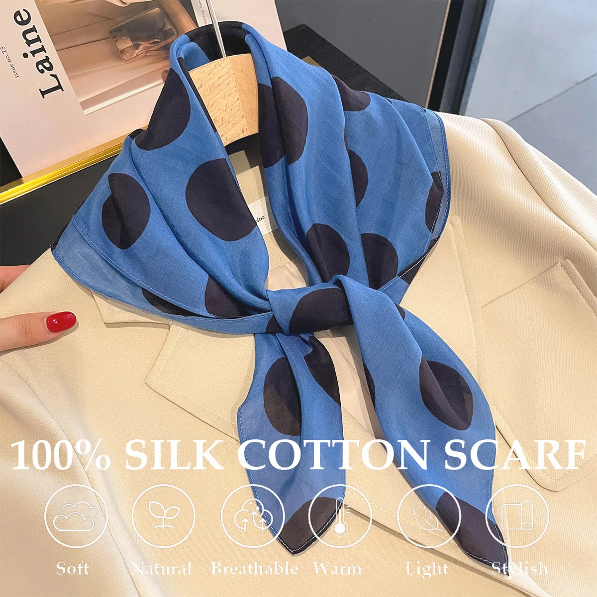 100% натуральный шелковый хлопковый шарф, женский квадратный платок, женские шарфы для волос на шею, дизайнерский платок в горошек, модный шарф для девочек, шаль, накидка
100% натуральный шелковый хлопковый шарф, женский квадратный платок, женские шарфы для волос на шею, дизайнерский платок в горошек, модный шарф для девочек, шаль, накидка