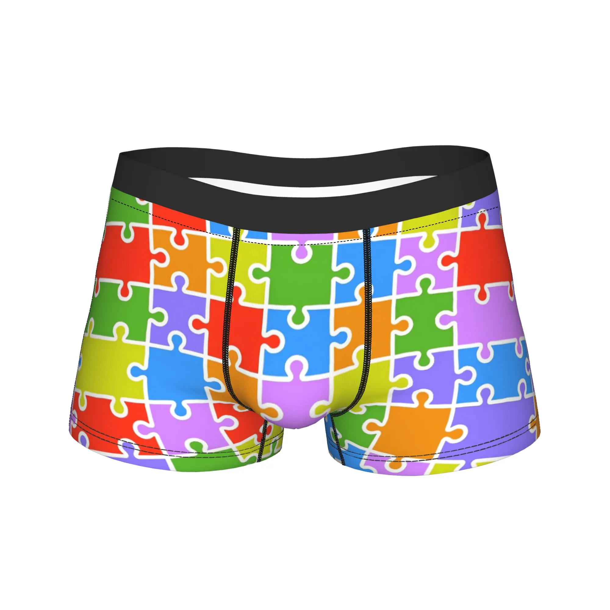 White Outline Rainbow Puzzle Underwear Men Boxer Brief Breathable Boxer Shorts Hot Sale Printed Oversize Panties
White Outline Rainbow Puzzle Underwear Men Boxer Brief Breathable Boxer Shorts Hot Sale Printed Oversize Panties