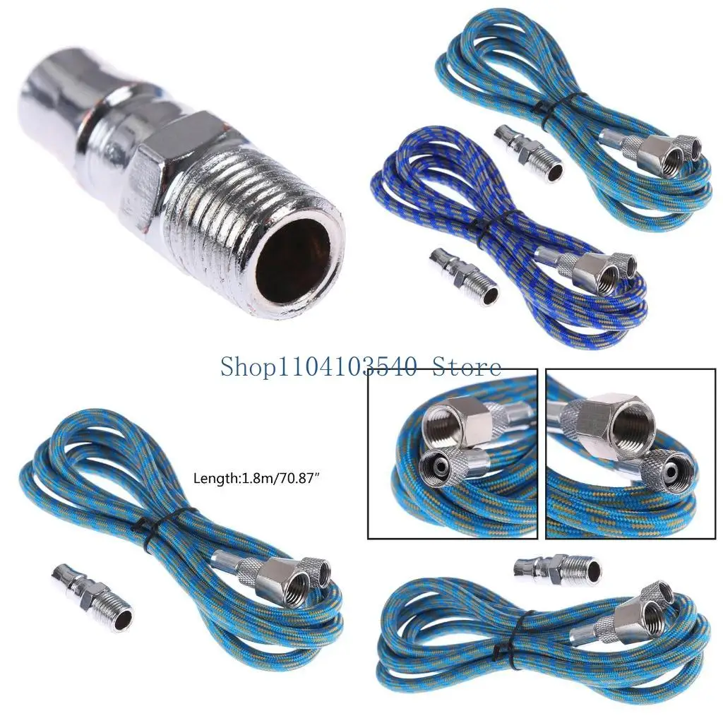 02DC Шланг-адаптер длиной 1,8м для большинства комплектов аэрографов со встроенным влагофильтром
02DC Шланг-адаптер длиной 1,8м для большинства комплектов аэрографов со встроенным влагофильтром