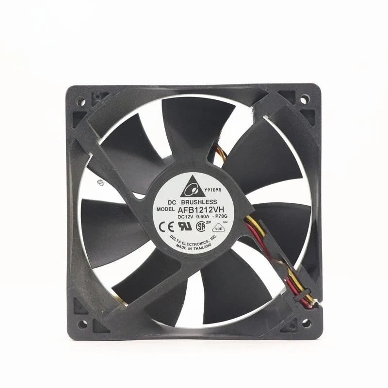 HTS Delta AFB1212VH Axial Fan DC 12V 0.60A 120*120*25mm 3-Wire cooling fan 1PCS
HTS Delta AFB1212VH Axial Fan DC 12V 0.60A 120*120*25mm 3-Wire cooling fan 1PCS