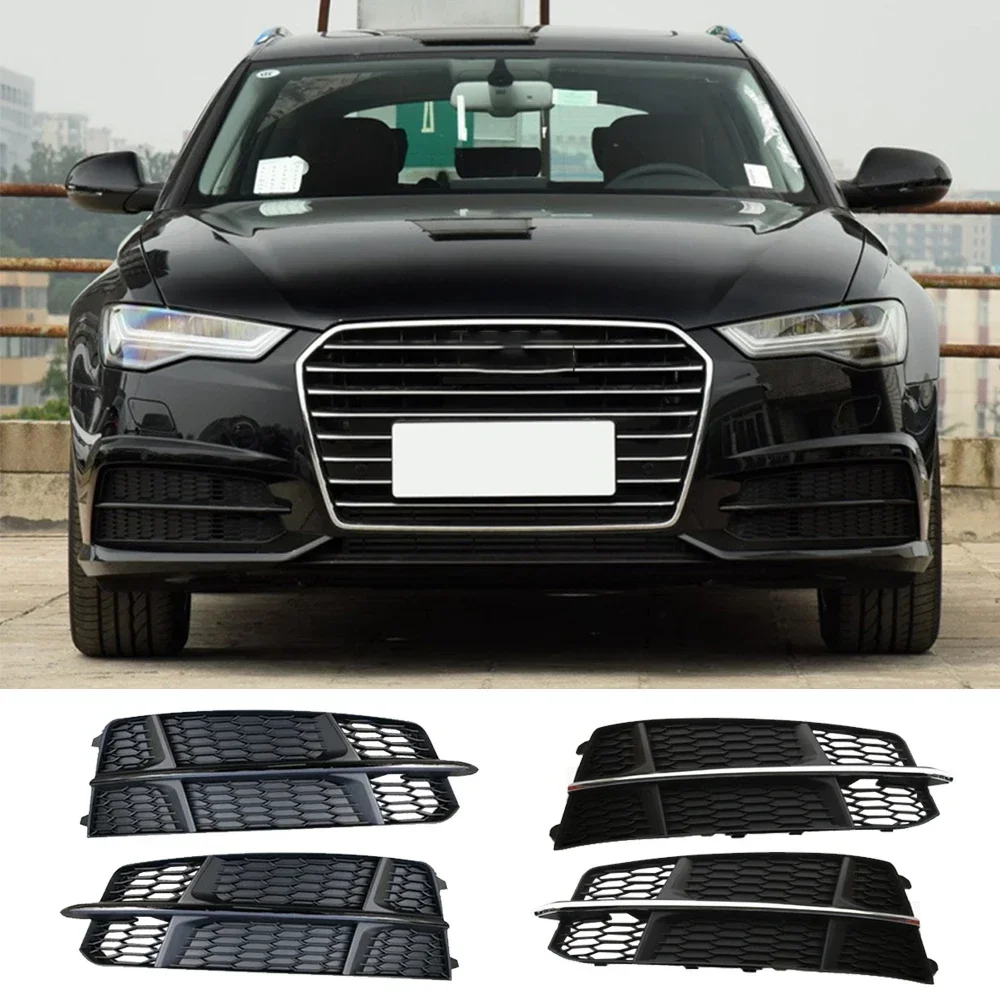 2PCS Front Bumper Fog Light Cover Grilles 4G0807681AN for AUDI A6 C7 S-Line 2015-2018
2PCS Front Bumper Fog Light Cover Grilles 4G0807681AN for AUDI A6 C7 S-Line 2015-2018