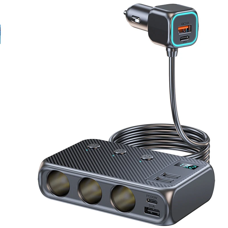 Быстрая зарядка 3,0 адаптер прикуривателя 12 В/24 В автомобильное зарядное устройство 2 порта Pd30w 3 розетки автомобильный прикуриватель сплиттер зарядное устройство
Быстрая зарядка 3,0 адаптер прикуривателя 12 В/24 В автомобильное зарядное устройство 2 порта Pd30w 3 розетки автомобильный прикуриватель сплиттер зарядное устройство