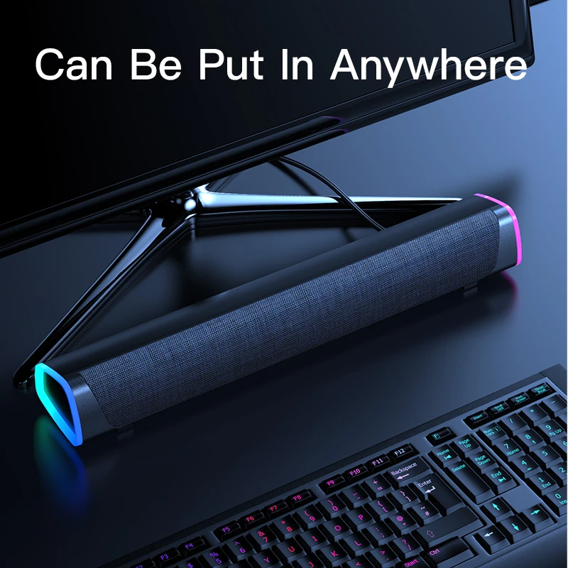 4D Computer Speaker Bar Stereo Sound Subwoofer Bluetooth Speaker for Macbook Laptop Notebook PC Music Player Wired Sound Bar
4D Computer Speaker Bar Stereo Sound Subwoofer Bluetooth Speaker for Macbook Laptop Notebook PC Music Player Wired Sound Bar