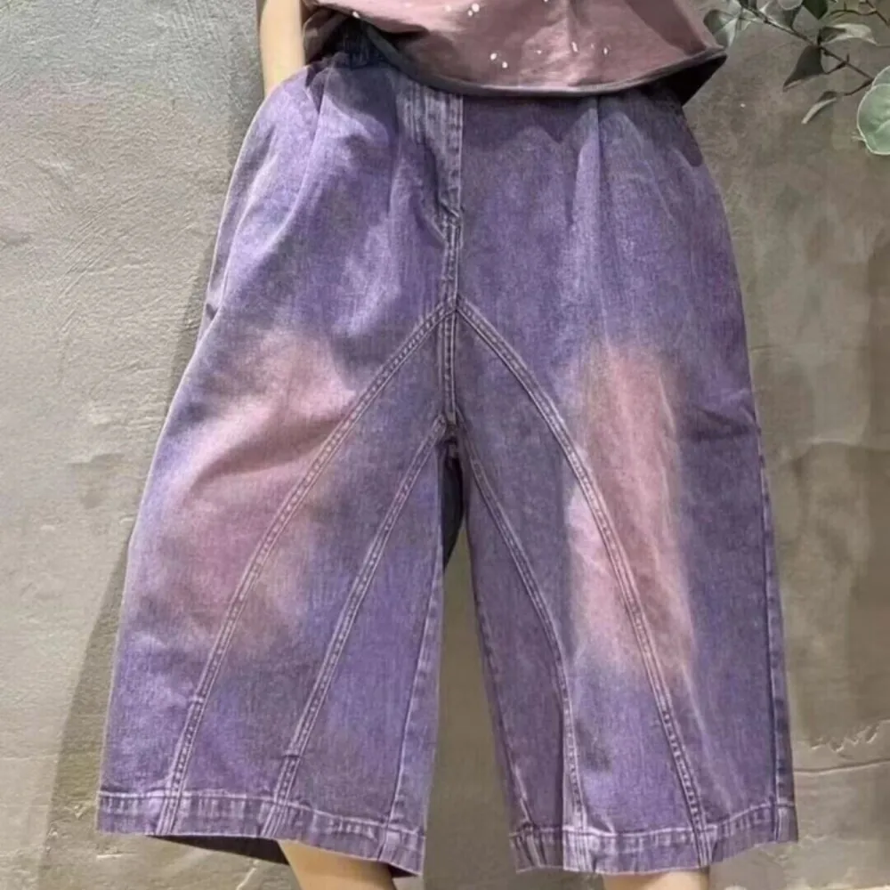 2024 Summer New Casual Water Wash Grinding Whitening Stir Frying Wide Leg Pant Women Denim Capris Jeans LX856
2024 Summer New Casual Water Wash Grinding Whitening Stir Frying Wide Leg Pant Women Denim Capris Jeans LX856