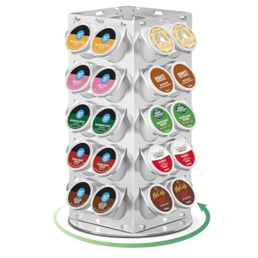 K Cup Holder Coffee Pod Holder for Keurig 360° Rotating Aluminum Coffee Organizer for Countertop Saving Design with Anti-Slip B
K Cup Holder Coffee Pod Holder for Keurig 360° Rotating Aluminum Coffee Organizer for Countertop Saving Design with Anti-Slip B