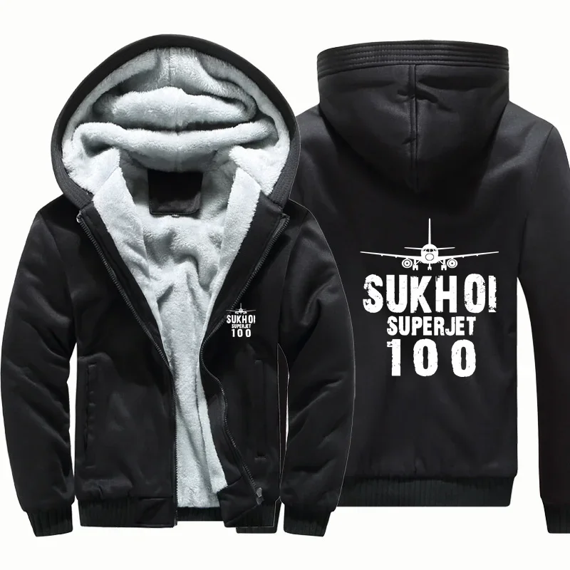 Sukhoi Superjet 100 Flight Aviation Pilots Men Coat Jackets Wool Fleece Warm Zipper Hooded Thick Hoodies Sweatshirts
Sukhoi Superjet 100 Flight Aviation Pilots Men Coat Jackets Wool Fleece Warm Zipper Hooded Thick Hoodies Sweatshirts