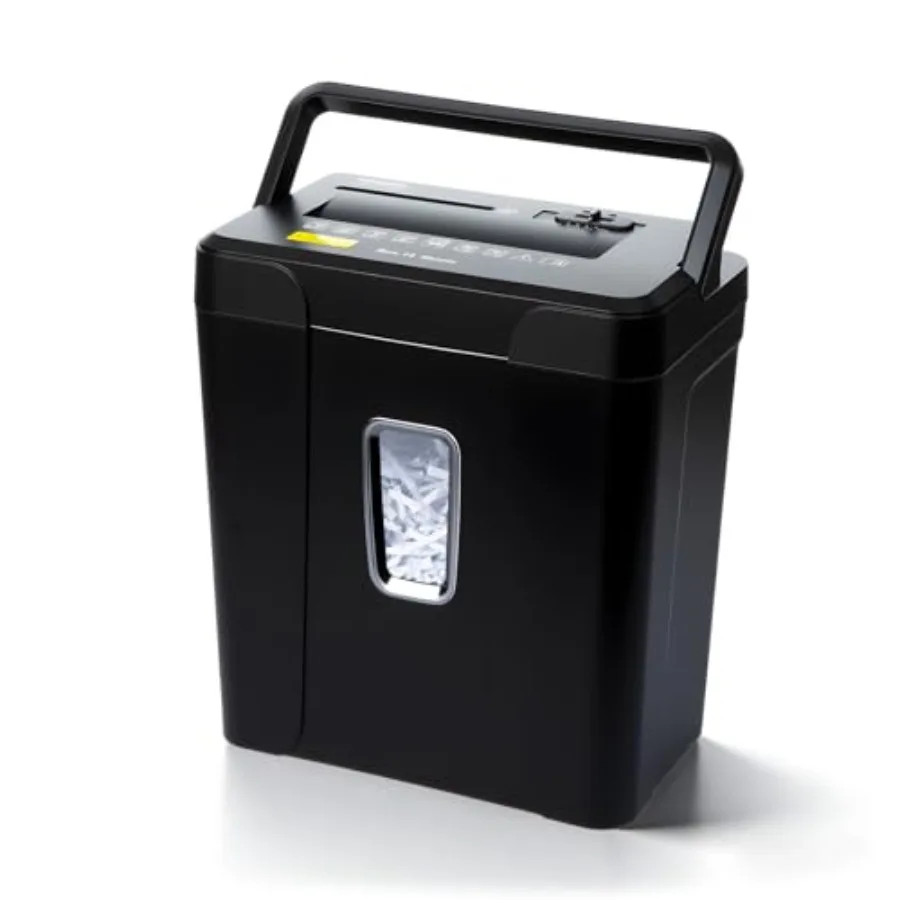 Home office paper shredder with cross-cut P-4 security, heavy-duty steel blades, black finish, anti-jam system and 5.5-gallon b
Home office paper shredder with cross-cut P-4 security, heavy-duty steel blades, black finish, anti-jam system and 5.5-gallon b