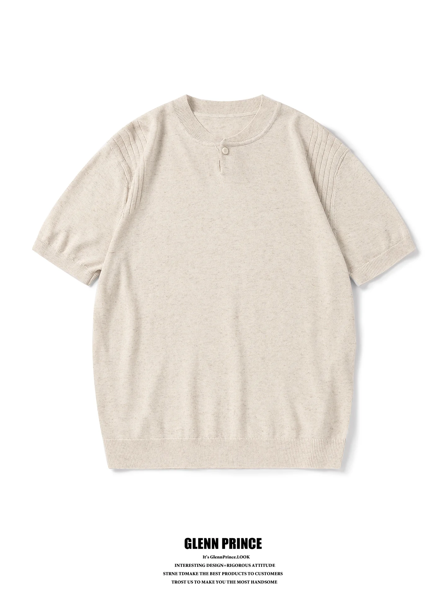 GPstudio Linen Blend Knitted Short Sleeve T-Shirt Men's High End Style Preppy Shoulder Level Top Casual Loose Fit Summer Wear
GPstudio Linen Blend Knitted Short Sleeve T-Shirt Men's High End Style Preppy Shoulder Level Top Casual Loose Fit Summer Wear