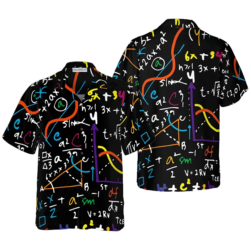 2025 Street Personality 3D Physical Mathematical Formulas Shirts Summer Short Sleeve Hawaiian Shirt Men's Oversized Loose Camisa
2025 Street Personality 3D Physical Mathematical Formulas Shirts Summer Short Sleeve Hawaiian Shirt Men's Oversized Loose Camisa