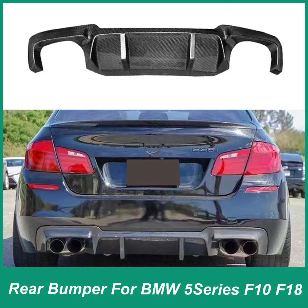 For BMW 5 Series F10 F18 520 530 2010-2016 Carbon Fiber Material Rear Bumper Diffuser Splitter Spoiler Protector Sports Car Body
For BMW 5 Series F10 F18 520 530 2010-2016 Carbon Fiber Material Rear Bumper Diffuser Splitter Spoiler Protector Sports Car Body
