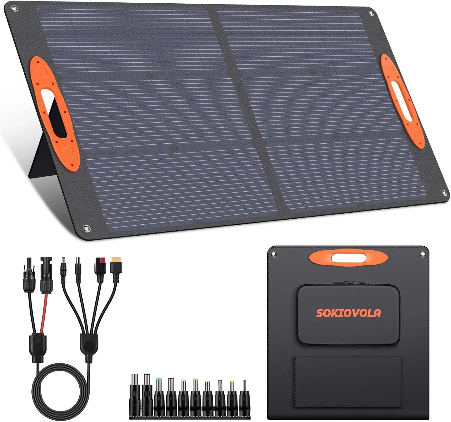 100W Portable Solar Panel 18V Mono ETFE Foldable, 25% High Efficiency IP68 Waterproof for Camping Outdoor RV
100W Portable Solar Panel 18V Mono ETFE Foldable, 25% High Efficiency IP68 Waterproof for Camping Outdoor RV