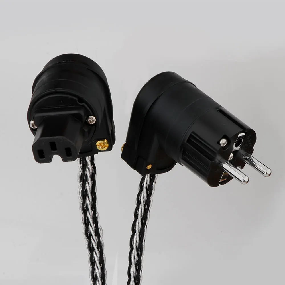 Hifi Audio Power Cable 16Core OCC Copper Silver Plated 90° Right Angle Powe Amplifier Decoder Super high Aaving Space US/EU Plug
Hifi Audio Power Cable 16Core OCC Copper Silver Plated 90° Right Angle Powe Amplifier Decoder Super high Aaving Space US/EU Plug