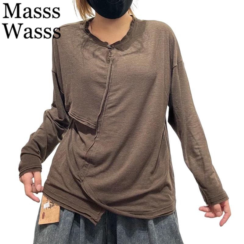 Masss Wasss 2026 Spring Fashion Soild Tee Shirts Womens Loose Classic Korean Design Tops Ladies Leisure Vintage O Neck Clothes
Masss Wasss 2026 Spring Fashion Soild Tee Shirts Womens Loose Classic Korean Design Tops Ladies Leisure Vintage O Neck Clothes