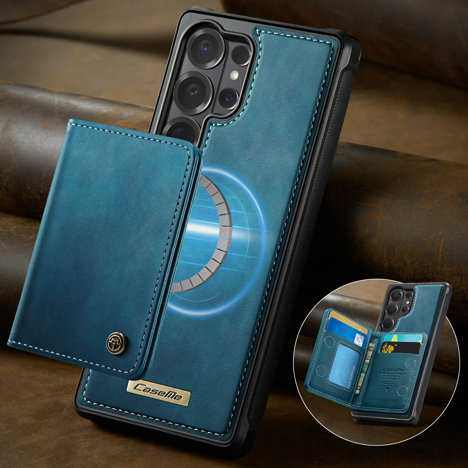 For Samsung Galaxy S26Ulta,S26+,S26, Caseme ME80 Magnetic Back Cover & C69 Removeable Wallet Case Card Slot Pocket Phone Cover
For Samsung Galaxy S26Ulta,S26+,S26, Caseme ME80 Magnetic Back Cover & C69 Removeable Wallet Case Card Slot Pocket Phone Cover