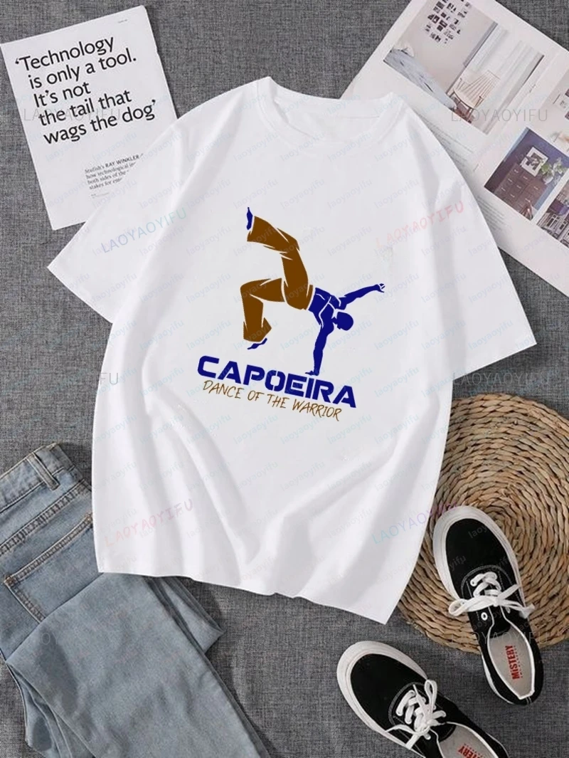 Brazilian War Dance Capoeira Print Fashion T-shirt, Warrior Dance Unisex Casual Streetwear, Spring/summer Cotton T-shirt
Brazilian War Dance Capoeira Print Fashion T-shirt, Warrior Dance Unisex Casual Streetwear, Spring/summer Cotton T-shirt