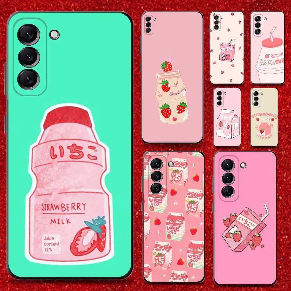 Summer Cute Strawberry M-milk Phone Case For Samsung Galaxy A13,A21s,A22,A31,A32,A52,A53,A71,A80,Soft Black Shell
Summer Cute Strawberry M-milk Phone Case For Samsung Galaxy A13,A21s,A22,A31,A32,A52,A53,A71,A80,Soft Black Shell