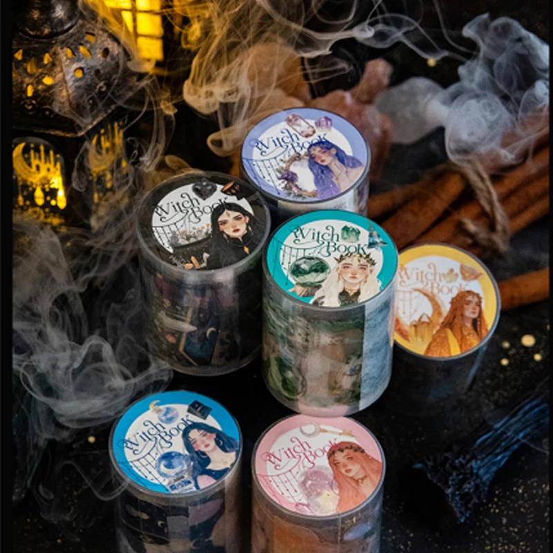 Mr Paper, 6 Styles Witch Energy Illustration Series Die Cut Tape, DIY Handbook Decorative Tape washi tape
Mr Paper, 6 Styles Witch Energy Illustration Series Die Cut Tape, DIY Handbook Decorative Tape washi tape