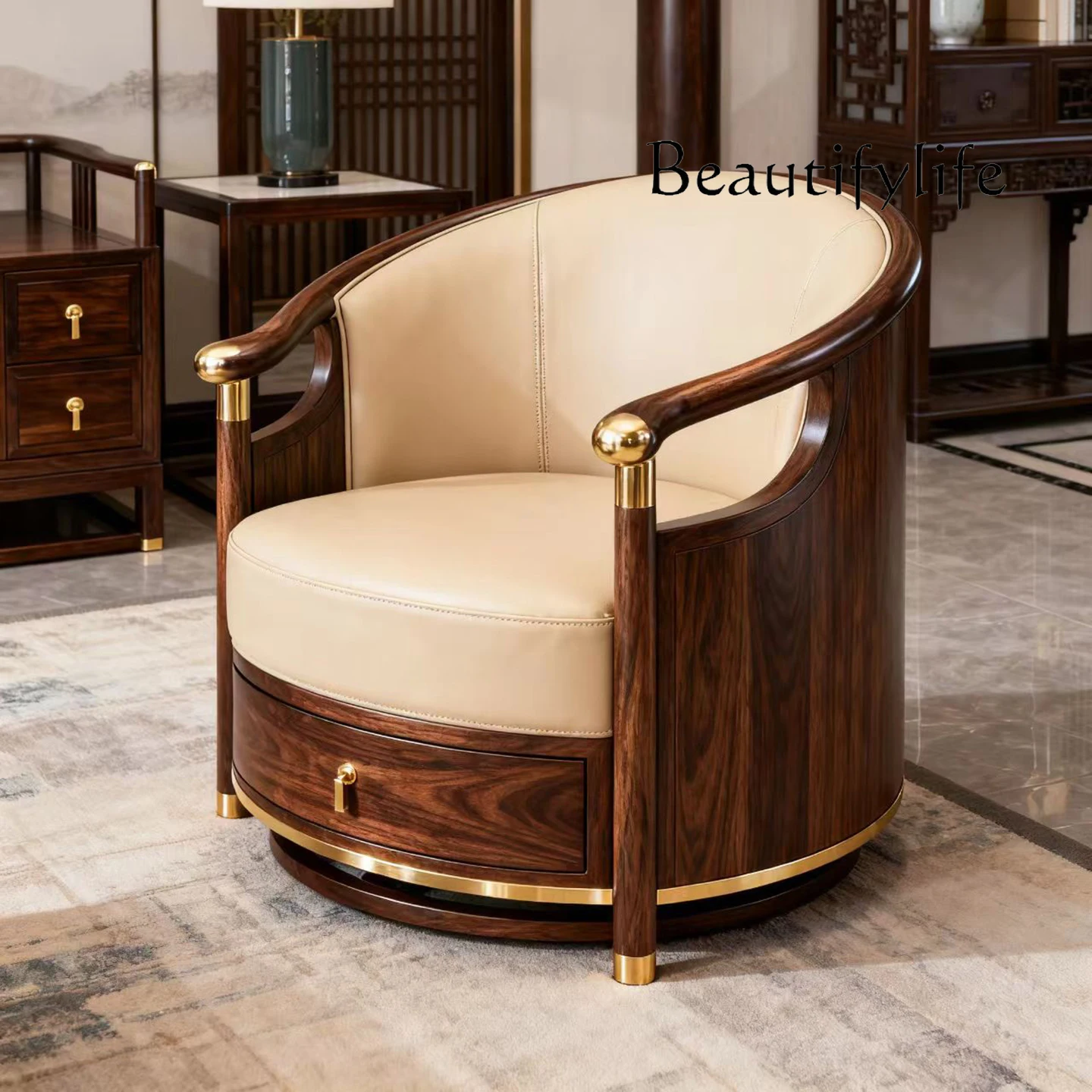 Твердая древесина, североамериканский черный орех, одиночное кресло для отдыха, вилла, гостиная, офис высокого чувства, новая китайская мебель
Твердая древесина, североамериканский черный орех, одиночное кресло для отдыха, вилла, гостиная, офис высокого чувства, новая китайская мебель