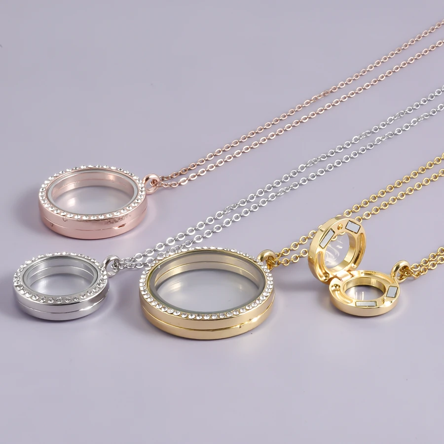 Alloy Round Shiny Rhinestone Glass Magnet Locket Necklaces For Women Men Accessories Memory DIY Floating Photo Gift 60cm o Chain
Alloy Round Shiny Rhinestone Glass Magnet Locket Necklaces For Women Men Accessories Memory DIY Floating Photo Gift 60cm o Chain