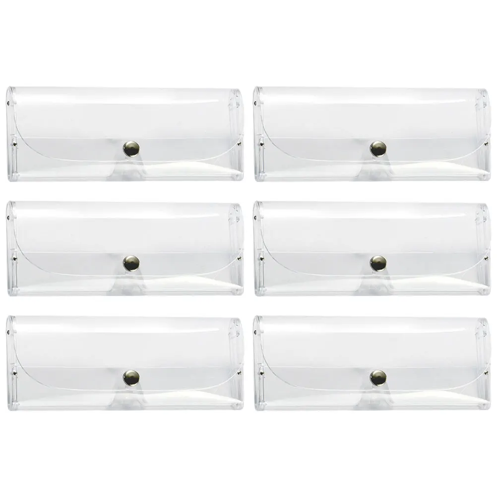 6pcs Glasses Storage Box Clear Design Hard Case Portable Eyewear Protector Sunglasses Case Anti Pressure PC Material
6pcs Glasses Storage Box Clear Design Hard Case Portable Eyewear Protector Sunglasses Case Anti Pressure PC Material