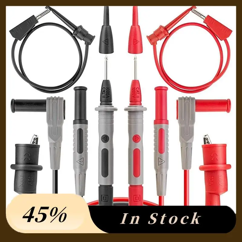 A60Z Top 8Pcs Multimeter Test-Leads Set With Alligator Clips And AM33D 2000 Counts Multimeter
A60Z Top 8Pcs Multimeter Test-Leads Set With Alligator Clips And AM33D 2000 Counts Multimeter