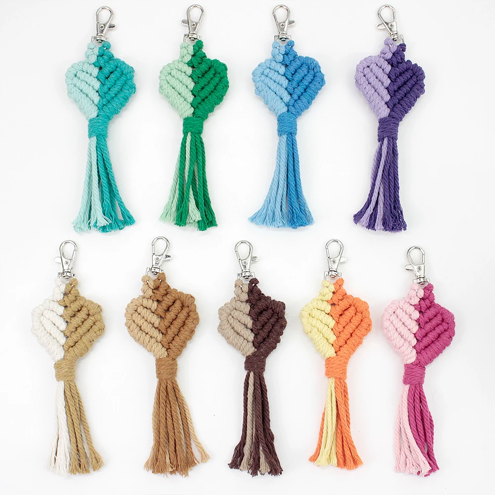 Beginner Macrame Key Chain Kit Hand Knitted Love Knot with Tutorial DIY Rope Lanyard for Cell Phone Handmade Craft
Beginner Macrame Key Chain Kit Hand Knitted Love Knot with Tutorial DIY Rope Lanyard for Cell Phone Handmade Craft