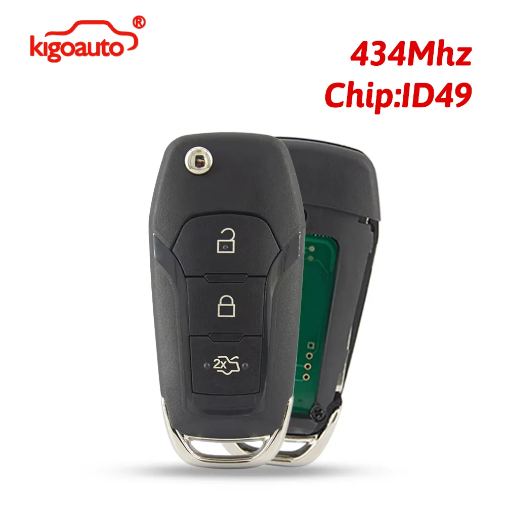 kigoauto PN DS7T-15K601-B Flip remote key 3 button 434mhz ID49 chip for Ford Mondeo 2015+
kigoauto PN DS7T-15K601-B Flip remote key 3 button 434mhz ID49 chip for Ford Mondeo 2015+