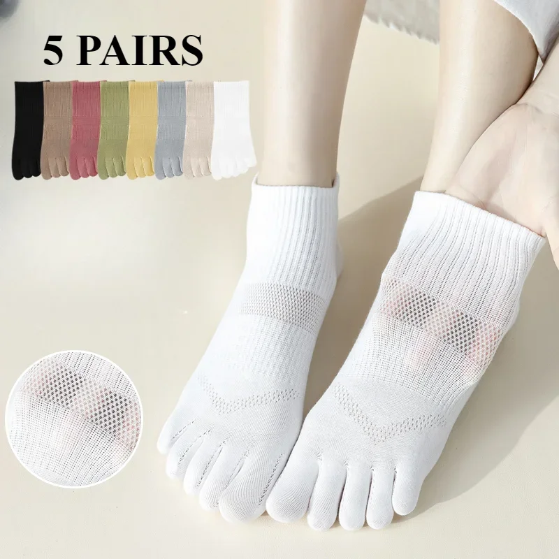 5 Pairs Women Five Finger Socks Summer Mesh Ankle Socks with Separate Fingers Cute High Quality Cotton Toe Socks Sports Yoga
5 Pairs Women Five Finger Socks Summer Mesh Ankle Socks with Separate Fingers Cute High Quality Cotton Toe Socks Sports Yoga