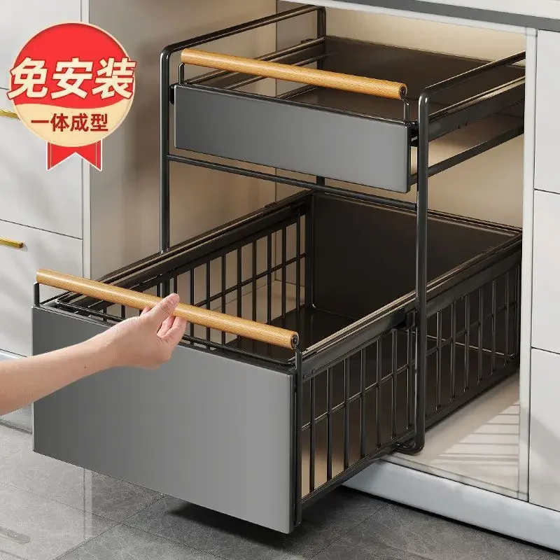 Kitchen sink storage rack multifunctional seasoning dishes sink pull-out storage rack cabinet basket layered rack
Kitchen sink storage rack multifunctional seasoning dishes sink pull-out storage rack cabinet basket layered rack