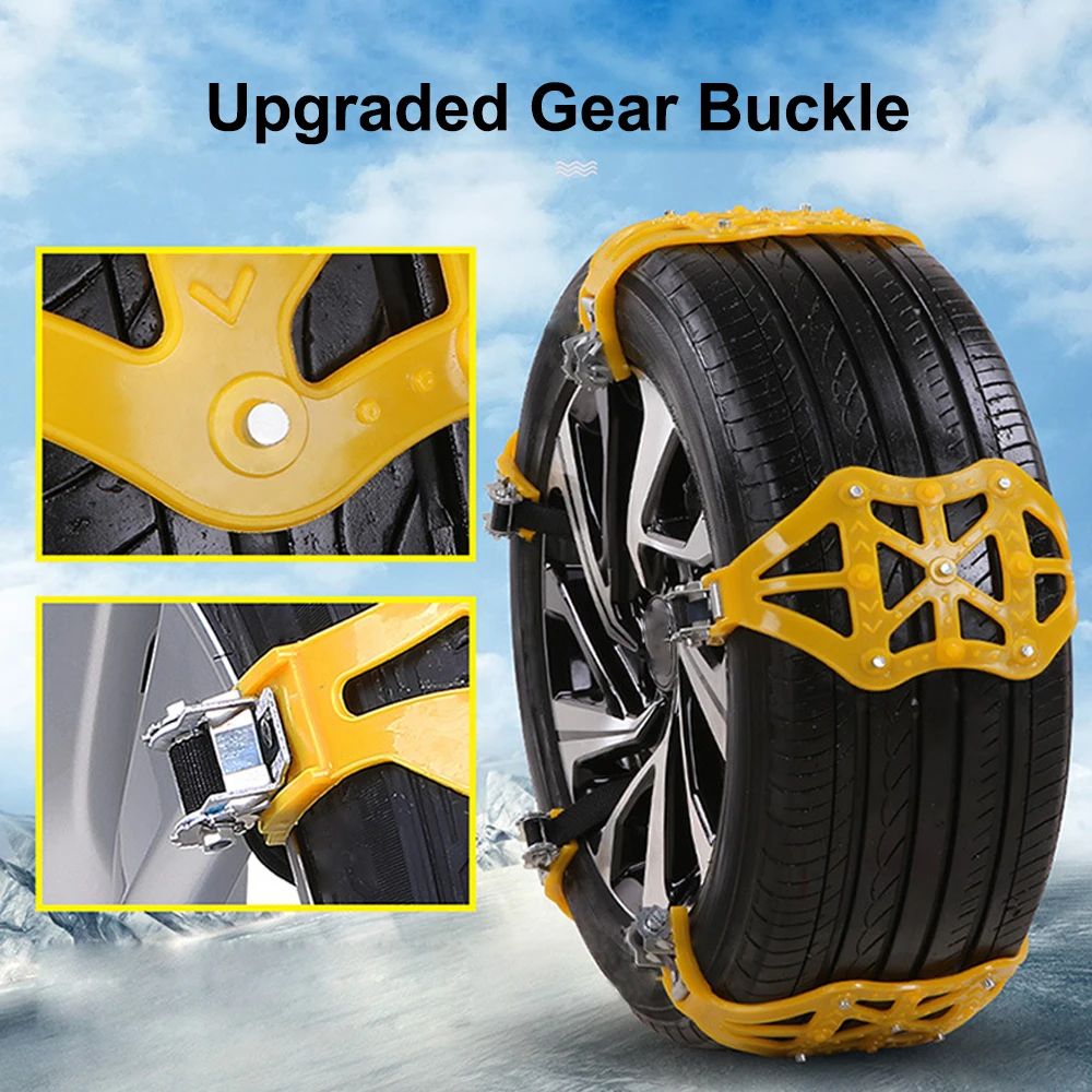 6pcs Car Anti-slip Chains Universal Car Anti-slip Chains Universal Tire Chains for Most Car 165mm to 285mm
6pcs Car Anti-slip Chains Universal Car Anti-slip Chains Universal Tire Chains for Most Car 165mm to 285mm