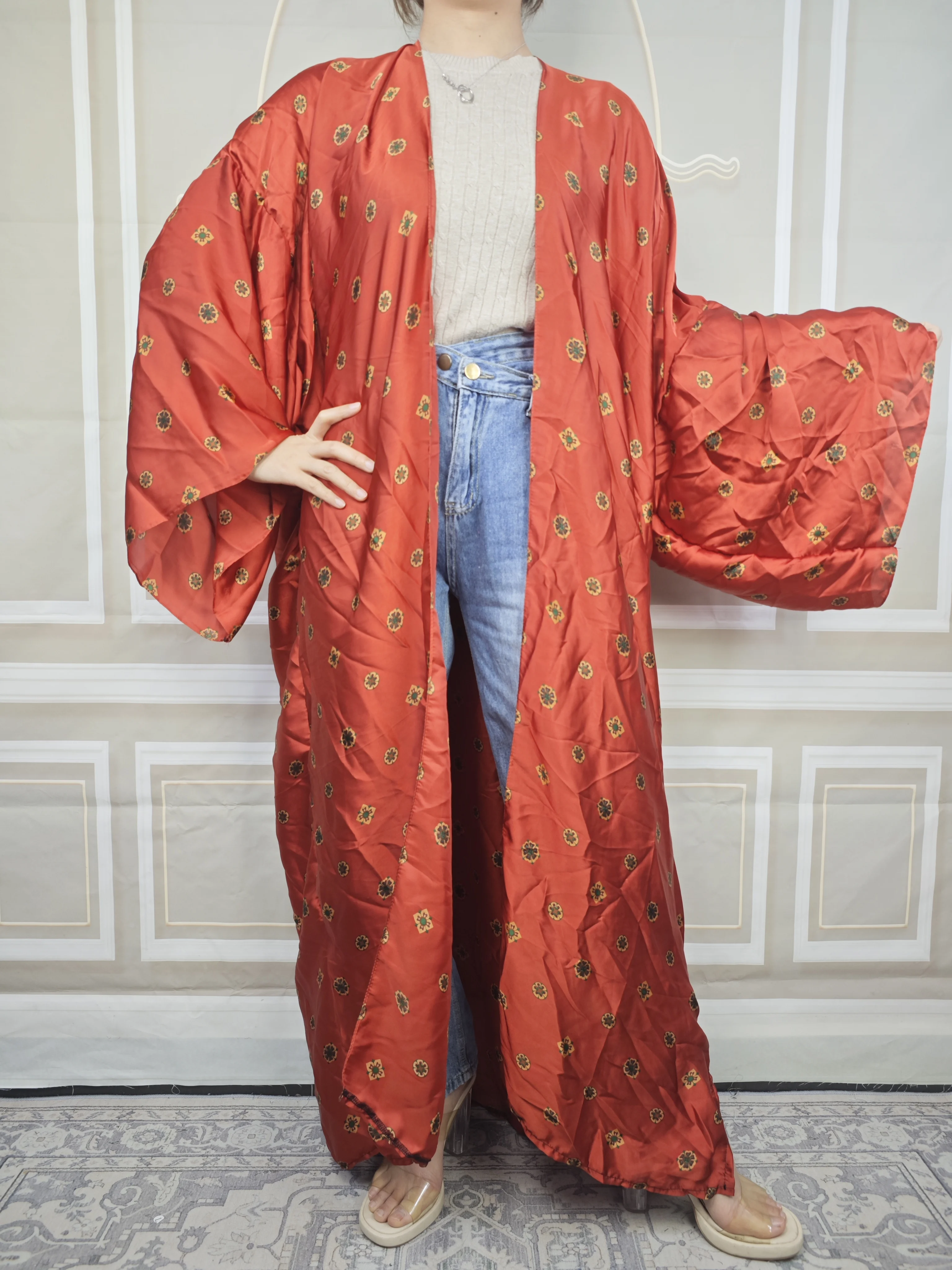Middle East Summer Muslim Open Front Loose Cardigans Causal Boho Sexy Lady Swimming Cover Up Beach Party Printed Duster COat
Middle East Summer Muslim Open Front Loose Cardigans Causal Boho Sexy Lady Swimming Cover Up Beach Party Printed Duster COat