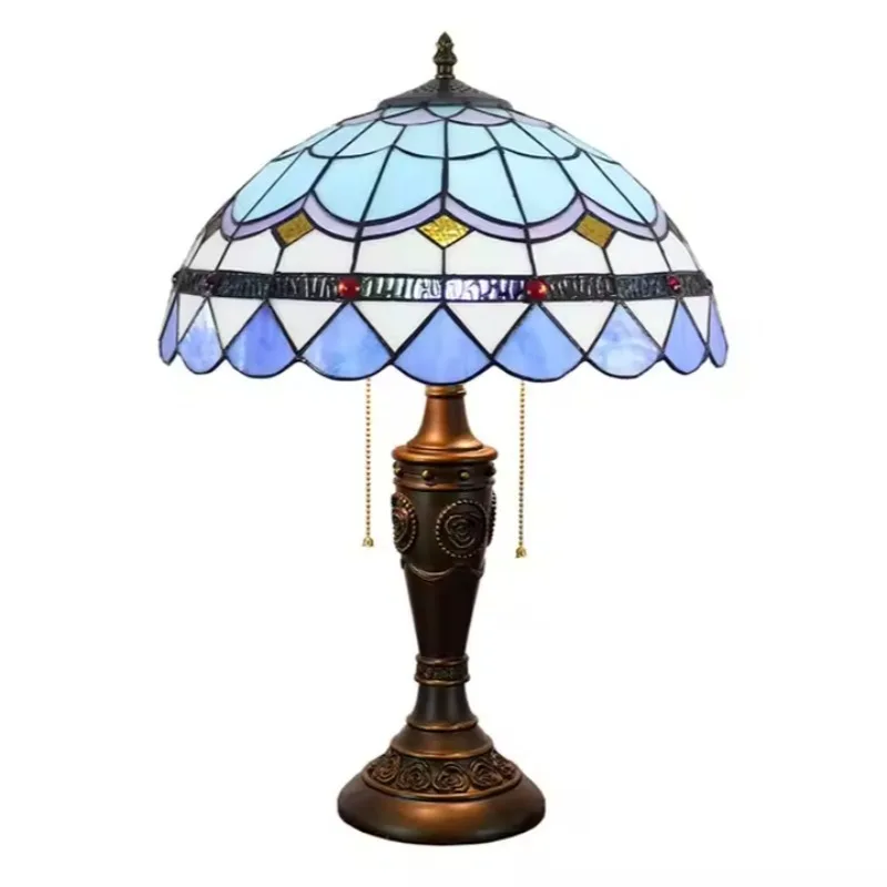 16inch 40cm Modern Simple Blue Hotel Bar Decorative Table Lamp Tiffany Stained Glass Bar Dining Room Bedroom Bedside Desk Lamp
16inch 40cm Modern Simple Blue Hotel Bar Decorative Table Lamp Tiffany Stained Glass Bar Dining Room Bedroom Bedside Desk Lamp